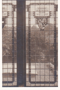 Glas in loodraam Oude Raadshuis Heiloo, Adriaan Jan Cornelis MG (1862-1939)